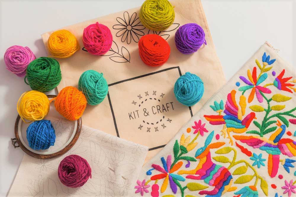 Bordado en crewel Kit & Craft